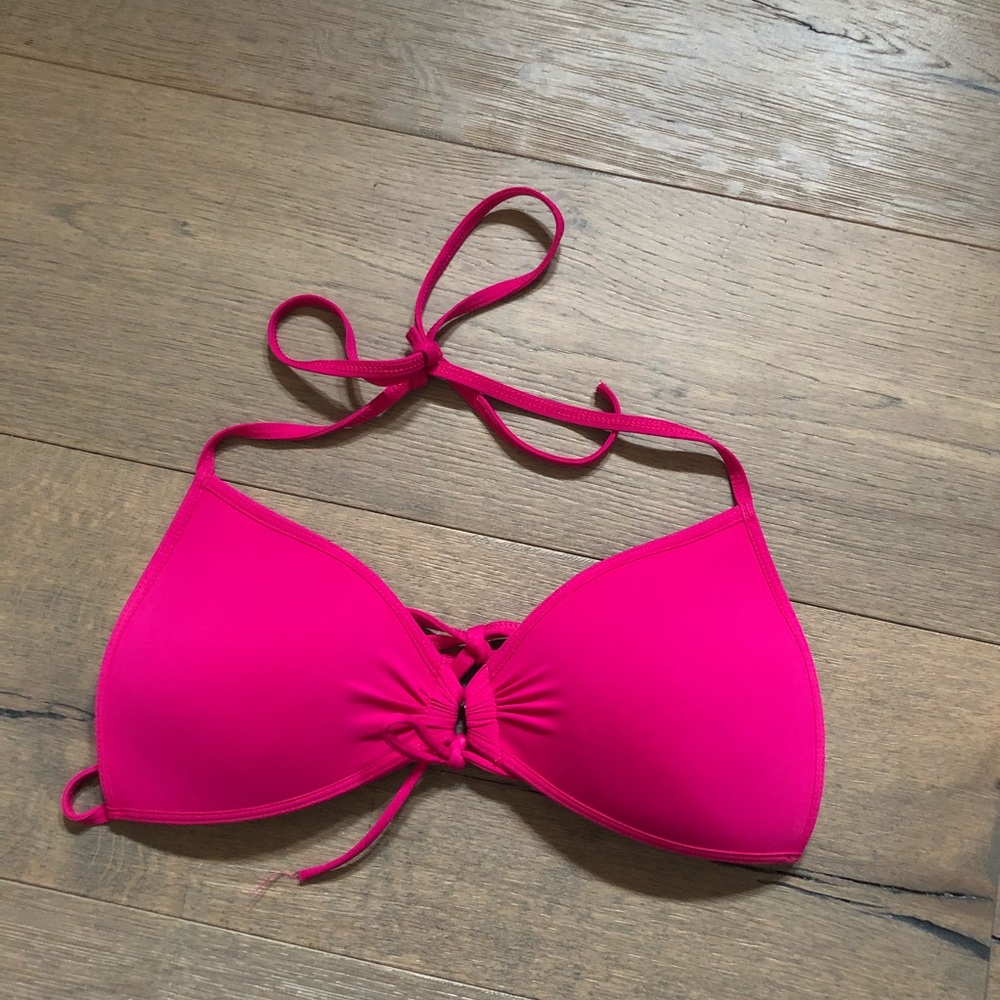 Pink swim suit top